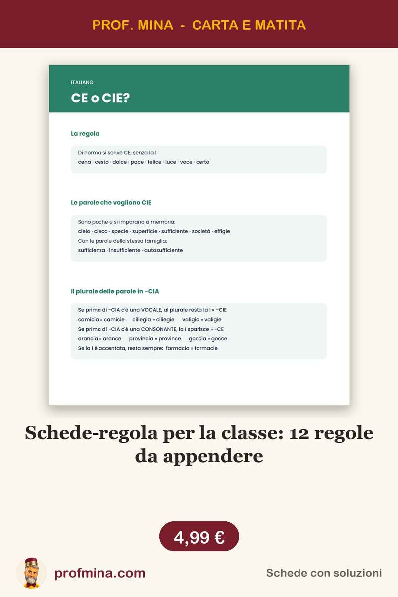 Schede-regola per la classe: 12 regole da appendere