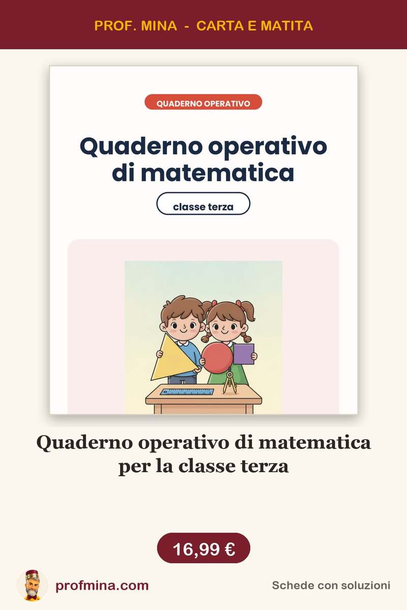 Quaderno operativo di matematica per la classe terza